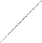 THIA Jewelry Bratara argint lacrima cu zirconii albe Thia (2202-IPK169-2)