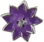 Rankine Talisman argint floare email mov (G12671-21)