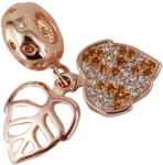 Rankine Talisman argint frunze auriu rose (G5060-10)