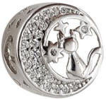Rankine Talisman argint pisicuta si semiluna (G6073-2)