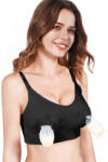 Linovit Sutien Linovit pentru alaptare 3 in 1 cu sustinere pompa san - Negru - XL/2XL, Negru (C2XLXXL)