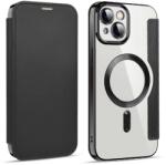 iShield iPhone 16 / Flip - MagChrome, RFID protect, CLEAR / Deep BLACK (5944237769918)