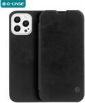 G-Case iPhone Xr / G-Case - QIN FlipBook, Alcantara | Deep BLACK (5944237818043)