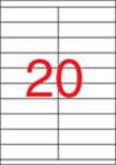 APLI Etikett, univerzális, 105x29 mm, APLI, 2000 etikett/csomag, (100 lap) (01299) (01299)