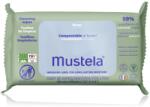 Mustela Compostable at Home Cleansing Wipes почистващи кърпички парфюмиран за деца от раждането им 60 бр