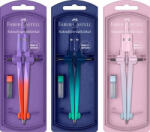 Faber-Castell Körző készlet, precíziós, FABER-CASTELL "Stream Flow", vegyes színek (TFC174556) - tutitinta