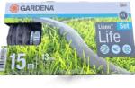 GARDENA Liano Life textile hose 1/2 inch, 15m set: highly flexible garden hose made of textile fabric, with PVC inner hose, no kinking, lightweight, weather-resistant (18445-20) (18445-20)