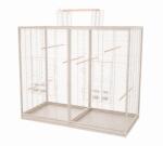 Inter-Zoo Pet Products Cușcă pentru păsări Verra 125, 5 x 61 x 109/127 cm BEJ