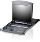 ATEN Consola KVM Aten KL1508AM-AXA-AG, 17inch, 8x RJ45, Black (KL1508AM-AXA-AG)