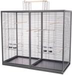 Inter-Zoo Pet Products Colivie pentru păsări Verra 125, 5 x 61 x 109/127 cm NEAGRĂ