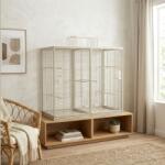 INTER-ZOO Pet Products Verra madárkalitka 125, 5 x 61 x 109/127 cm SZÜRKE (P152G)