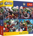 Trefl Trefl, Premium Plus Kids, The Avengers, Eroii sunt printre noi, puzzle, 4x88 piese Puzzle