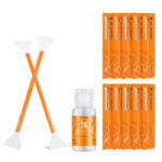 K&F Concept dupla fejes tisztítópálca készlet 10db + 20 ml tisztító folyadék (KF-1965) (KF-1965)