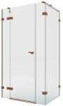 NEW TRENDY Eventa Copper Brushed cabină de duș 110x90 cm dreptunghiular cupru periat/sticlă transparentă EXK-8099 (EXK8099)