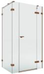 NEW TRENDY Eventa Copper Brushed cabină de duș 150x80 cm dreptunghiular cupru periat/sticlă transparentă EXK-8098 (EXK8098)