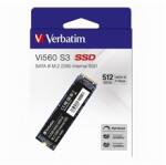 Verbatim Internal M. 2 SATA III SSD, 512GB, Vi560, 49363, 560 MB/s-R, 520 MB/s-W