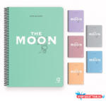  Spirálfüzet GIPTA Moon 17x24 cm PP borítással 80 lapos vonalas 6959 (BAR_153901390)