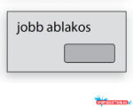  Boríték LA/4 szilikonos bélésnyomott jobb ablakos (AJ45x90mm) (BAR_073810000)