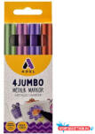  Marker ADEL jumbo metallic 4/klt (4, 6mm) kerekített végű zöld, rózsa, bronz, lila 2260000017 (BAR_224000600)