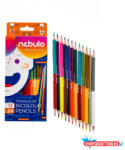  Színes ceruza 12/24klt NEBULO háromszög kétvégű SZC-TR-12/24 (BAR_178500600)