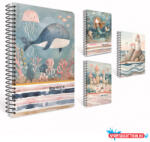  Spirálfüzet GIPTA Sea Book 17x24 cm karton borítással 80 lapos kockás 7632 (BAR_153901950)