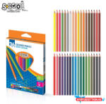 Színes ceruza 36/klt School Collection háromszög SC2747 (BAR_179140030)