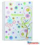  Spirálfüzet ANCOR Notebook A/4 120lap PP borító színregiszteres kockás 68825 (BAR_153820200)