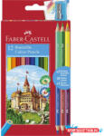  Színes ceruza 12/klt FABER-CASTELL Bicolor +3db kétvégű színessel 110312 (BAR_179120003)