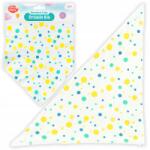 Upsy Daisy Pamut Babaelőke Patentos Rögzítéssel, Nedvszívó Bandana Stílusban (915491 biały)