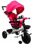 R-Sport Háromkerekű kerékpár T4 rózsaszín R-Sport 360 fokban elforgatható Eva kerekek, Fék (Rowerek T4)