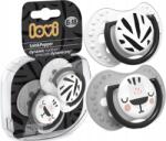 LOVI szilikon dinamikus cumi 0-3 m 2 db Salt&Pepper (778208)
