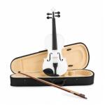 DEPOX Vioara Clasica 1/4 DEPOX®, 48 cm, Lemn, Arcus, Cutie de Transport si Sacaz, Alb (2817)