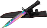Depox Cutit de vanatoare DEPOX®, Rainbow Spirit, multicolor, 32.5 cm, teaca inclusa (2878)