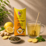 TEA+ -Pop Lemon Ginger kristályosított tea (VIT-VIT507)