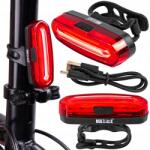 MalTrack Kerékpár Lámpa Hátsó Led Usb Kábel 120lm Akkumulátor 650 Forgatás 360 Fok (110421)