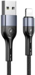 USAMS Cablu de Date USB la Lighting 2A, 1m - USAMS U55 (US-SJ448) - Black (KF232124) - pcone