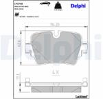 DELPHI Set placute frana DELPHI LP2768 (LP2768)