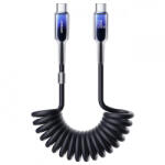 JOYROOM Cablu Date si Incarcare USB-C - USB-C Joyroom S-A43 Crystal, 60W, 1.5m, Negru - gsmboutique
