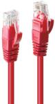 Lindy Cablu de retea Lindy 2m Cat. 6 U/UTP, conector A: RJ45 Male conector B: RJ45 Male, latime de banda suportata 250MHz, rosu (LY-48033) - azetshop