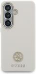 GUESS Carcasa Guess Rhinestone Round Logo cu MagSafe compatibila cu Samsung Galaxy S26, Bej (3666339613426)