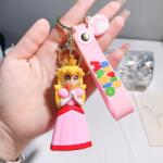  Kulcstartó Figura Princess Mario 3D Hátizsák Kulcstartó Szilikon (BRELOK DO KLUCZY BRELOCZEK POSTAĆ SUPER MARIO)