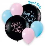 Procos Gender Reveal lufi szett, 80cm és 30cm, 5 db