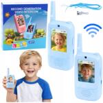 LEAN Toys Rövidhullámú adóvevők Gyerekeknek Videó Beszélgetés Felvétel Kamera Kék Lean (5905991095316)