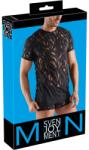 Svenjoyment M. Cămașă Svenjoyment Neagră Transparentă cu Mâneci Scurte - Negru , XL