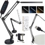 Izoxis Asztali lámpa Led Usb forgatható gém 2 rögzítési mód (5906970014403)