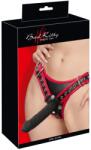 Bad Kitty Harness Strap-On cu 3 Dildo-uri din Silicon - 2XL