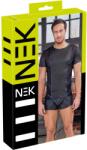 NEK Cămașă pentru Bărbați NEK Neagră cu Plasă și Detalii Albastre - Negru , 3XL