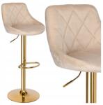 eHokery Bárszék Cydro Gold velúr bézs Velvet (069457MG)