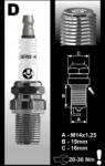 Brisk DR08GS (2135) Gyújtógyertya Brisk Racing Silver Racing spark plug