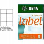 Igepa Címkék A4 Igepa 105 X 70.0 MM Fehér (100) (EA-1050x700)
